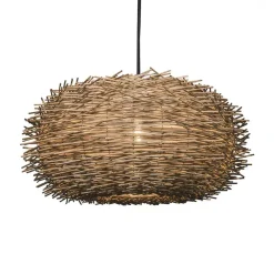 QAZQA hanglampen hatch hl bruin e27