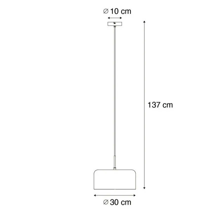 QAZQA hanglampen jinte zwart e27
