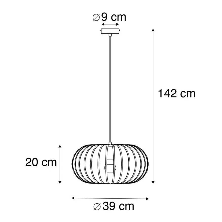 Hanglampen-QAZQA hanglampen johanna zwart e27