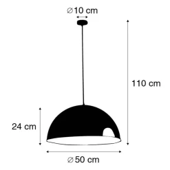 Hanglampen-QAZQA hanglampen magna zwart e27