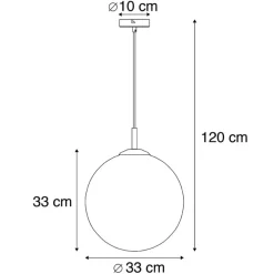Hanglampen-QAZQA hanglampen pallon roze e27