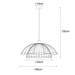 QAZQA hanglampen pua bruin e27