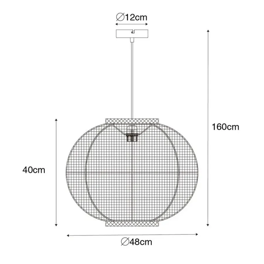 QAZQA hanglampen rob wit e27