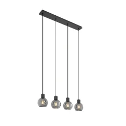 QAZQA hanglampen vidro grijs e27