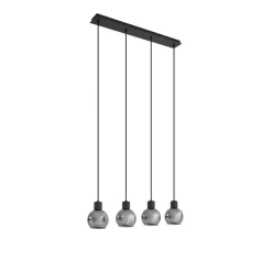 QAZQA hanglampen vidro grijs e27