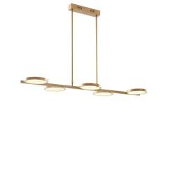 Hanglampen-QAZQA hanglampen vive goudkleurig geïntegreerde led