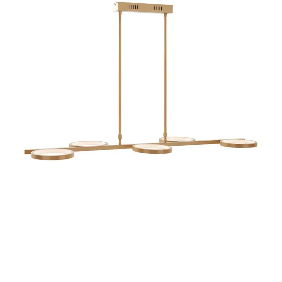 Hanglampen-QAZQA hanglampen vive goudkleurig geïntegreerde led