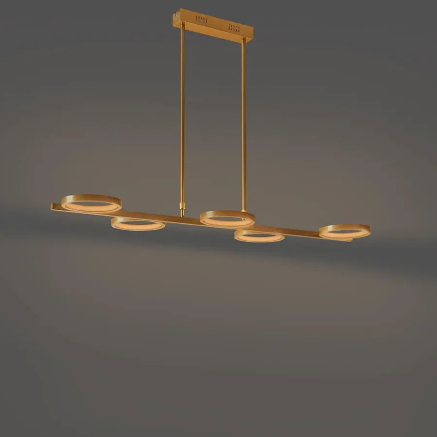 Hanglampen-QAZQA hanglampen vive goudkleurig geïntegreerde led