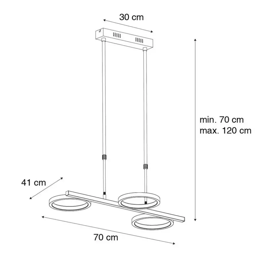 Hanglampen-QAZQA hanglampen vive goudkleurig geïntegreerde led