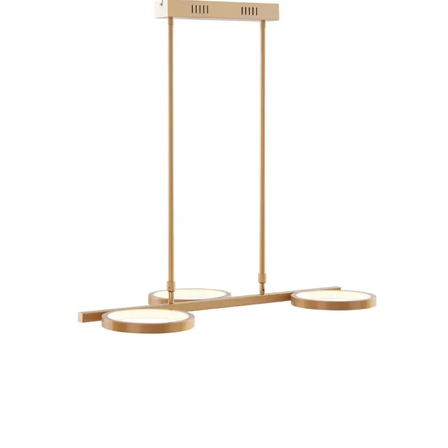 Hanglampen-QAZQA hanglampen vive goudkleurig geïntegreerde led