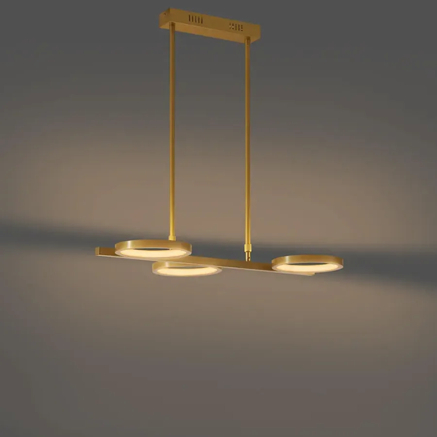 Hanglampen-QAZQA hanglampen vive goudkleurig geïntegreerde led