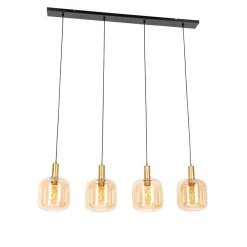 QAZQA hanglampen zuzanna oranje e27