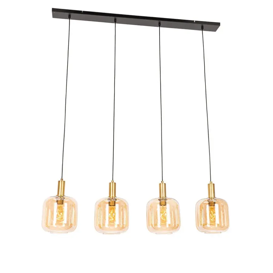 QAZQA hanglampen zuzanna oranje e27