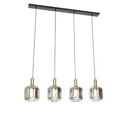 QAZQA hanglampen zuzanna grijs e27