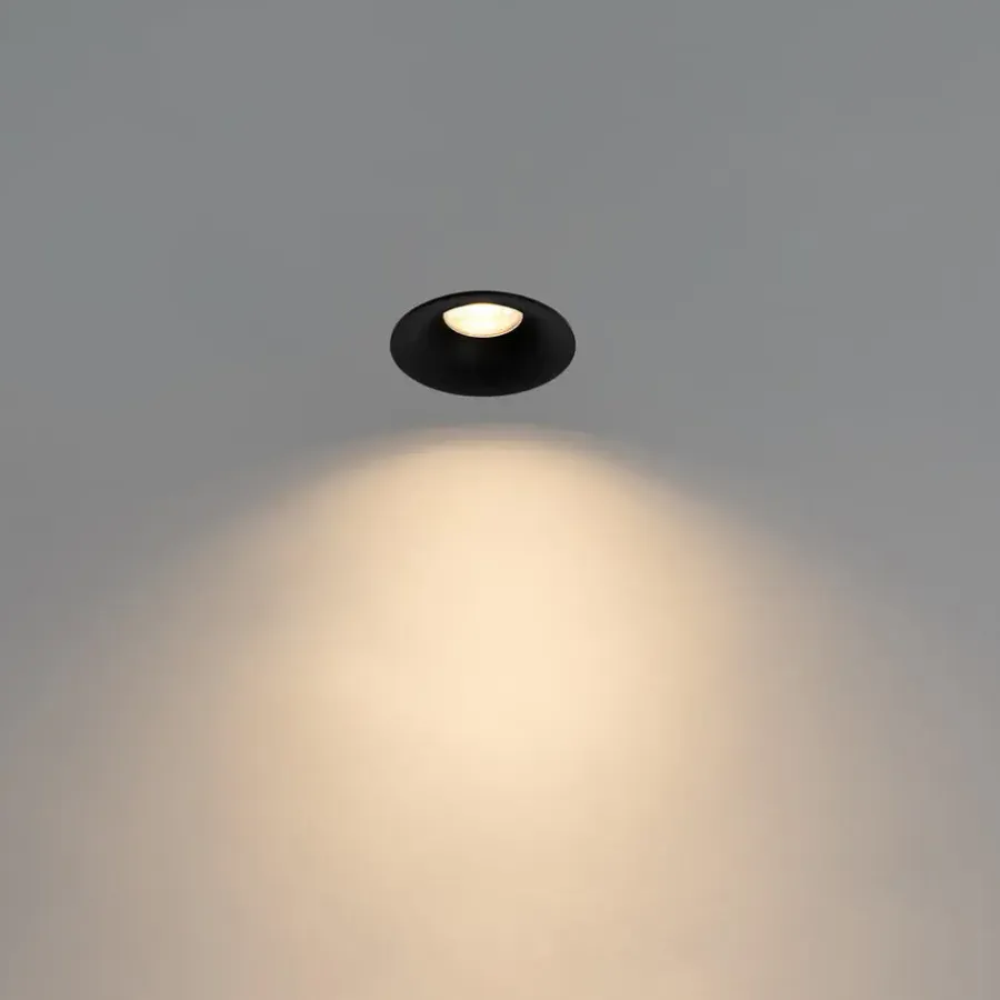 QAZQA inbouwspots gijs zwart gu10