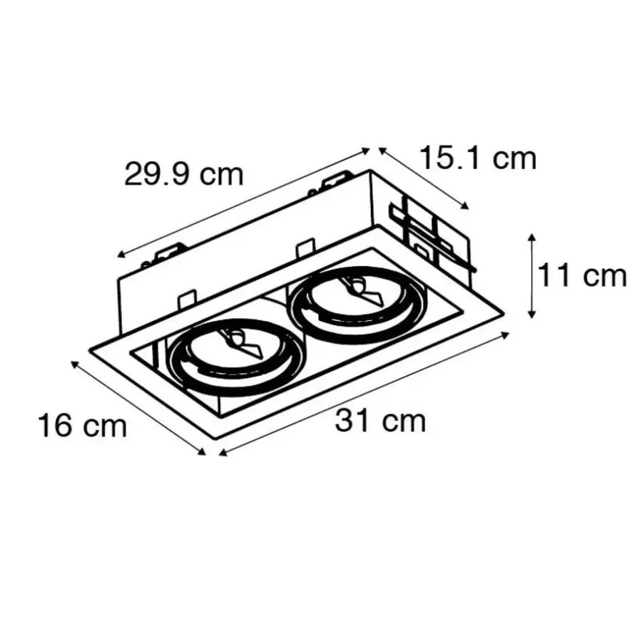 Spots-QAZQA inbouwspots oneon zwart g53