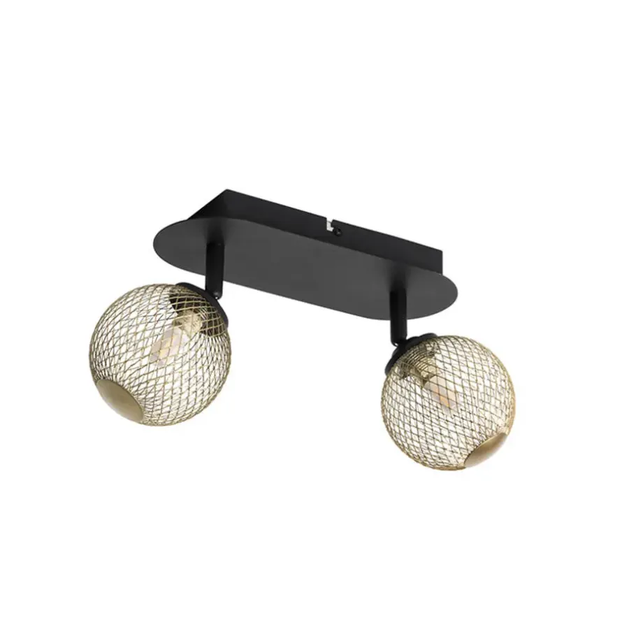 Plafondlampen-QAZQA opbouwspots athens goudkleurig g9