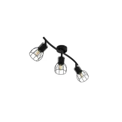 Plafondlampen-QAZQA opbouwspots botu zwart e14