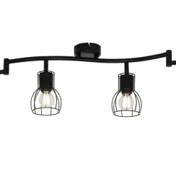 Plafondlampen-QAZQA opbouwspots botu zwart e14