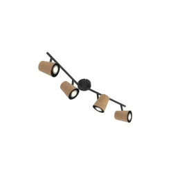 Plafondlampen-QAZQA opbouwspots corky beige gu10