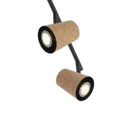 Plafondlampen-QAZQA opbouwspots corky beige gu10