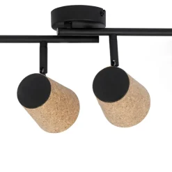 Plafondlampen-QAZQA opbouwspots corky beige gu10
