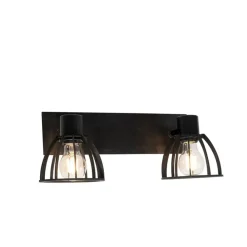 QAZQA opbouwspots fotu zwart e27