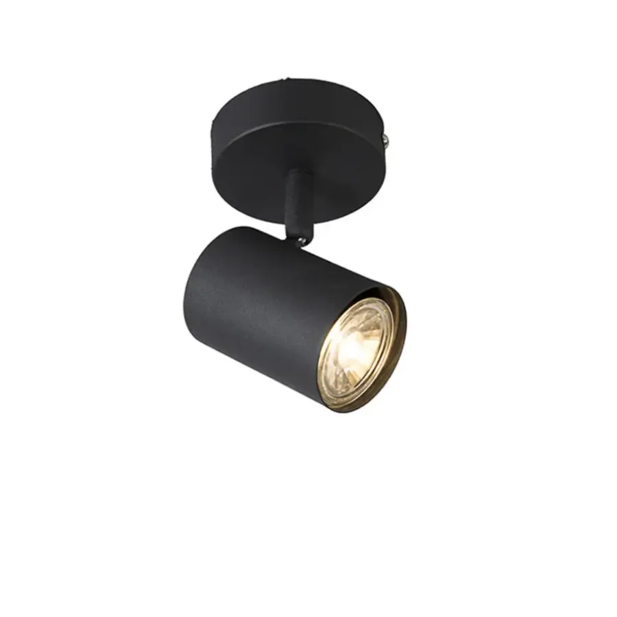 Plafondlampen-QAZQA opbouwspots jeana zwart gu10