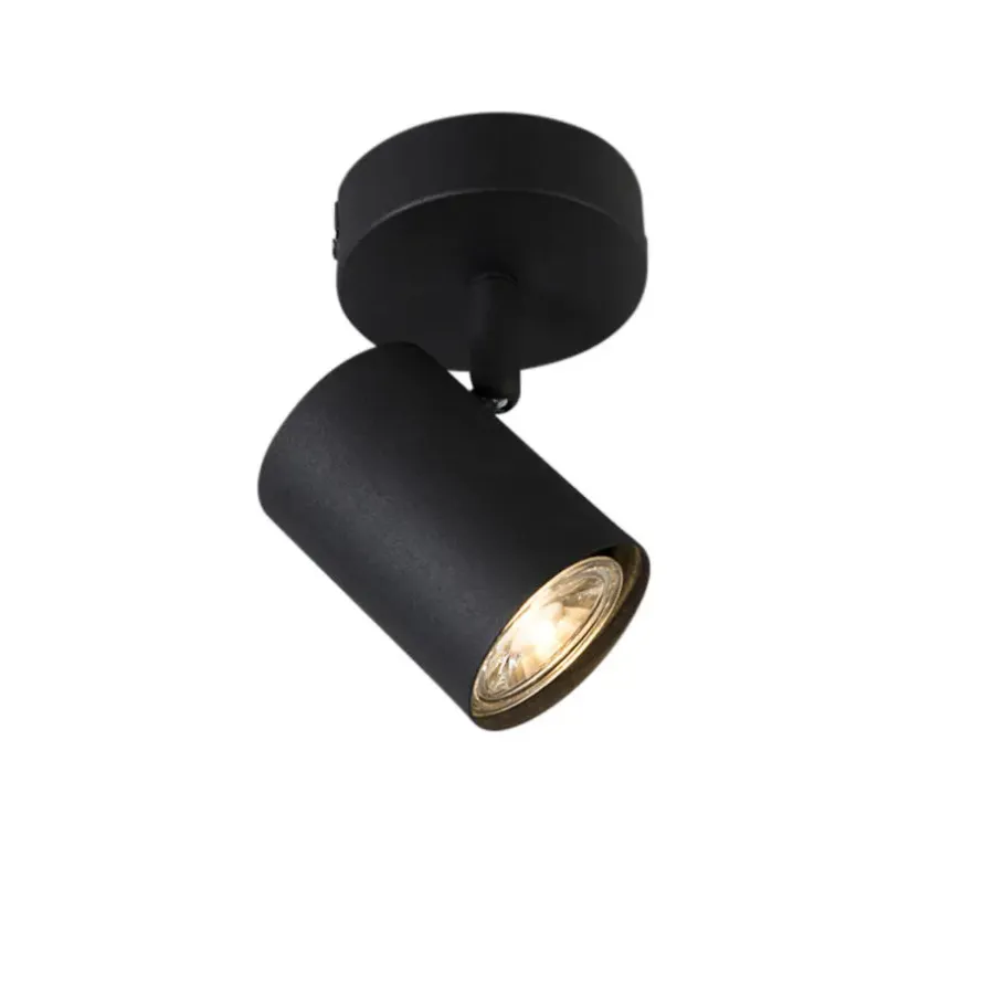 Plafondlampen-QAZQA opbouwspots jeana zwart gu10