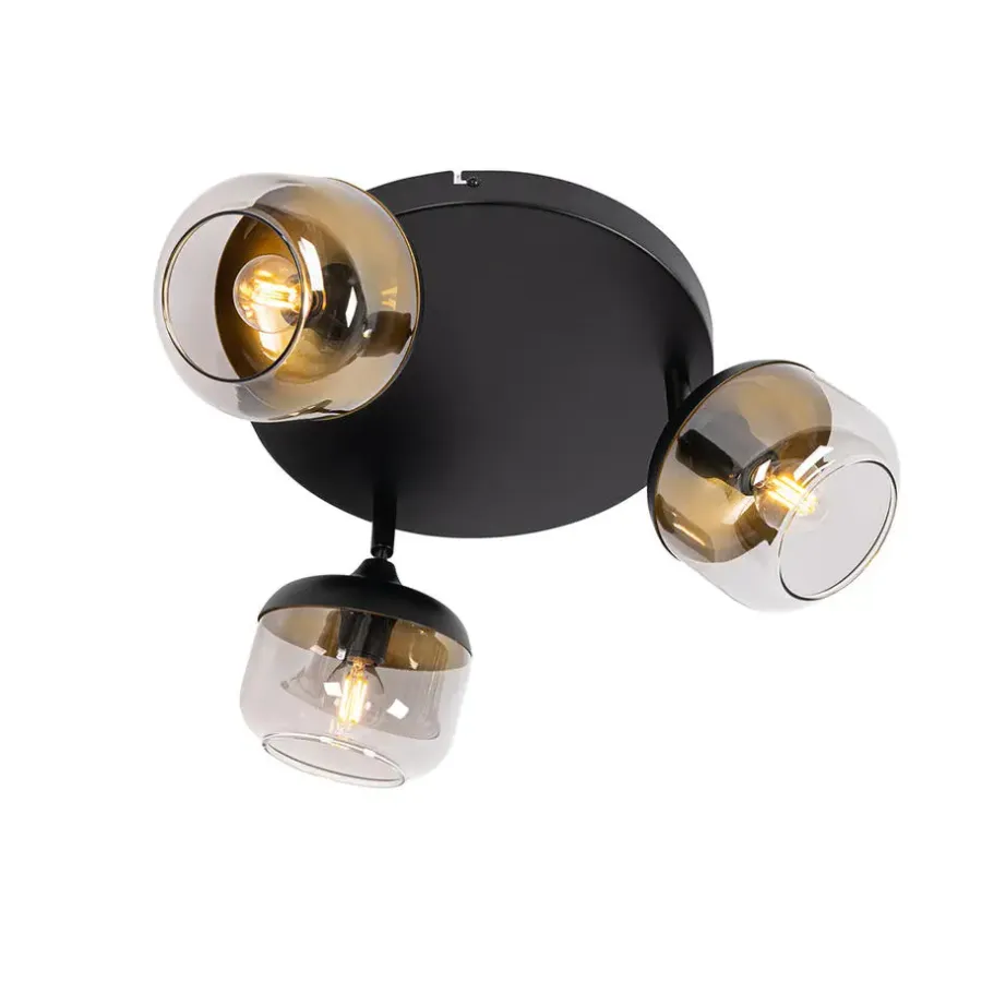 Spots-QAZQA opbouwspots kyan grijs e14