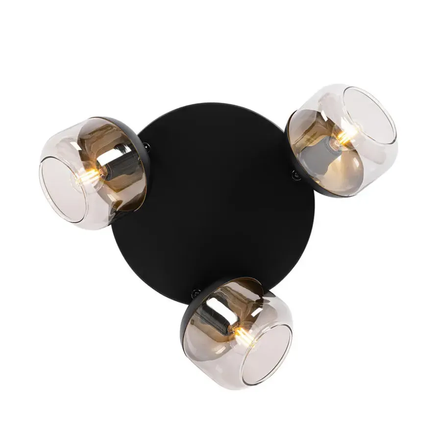 Spots-QAZQA opbouwspots kyan grijs e14