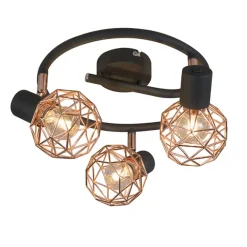 Spots-QAZQA opbouwspots mesh bruin e14