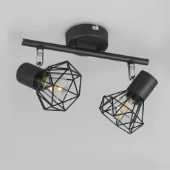 QAZQA opbouwspots mosh zwart e14