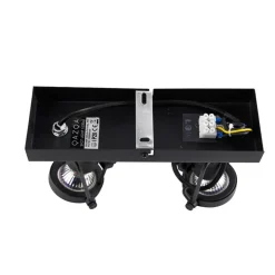 QAZQA opbouwspots suplux zwart gu10