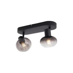 QAZQA opbouwspots teddy zwart e14