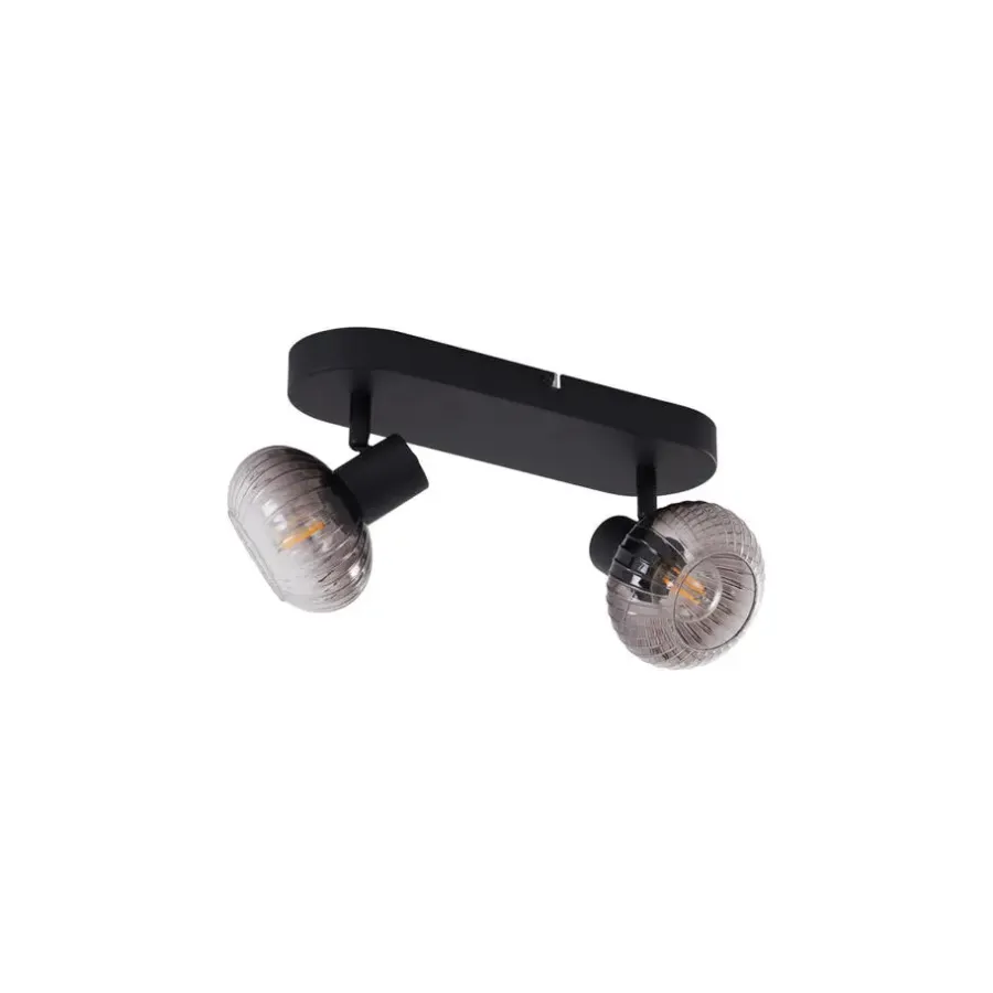 QAZQA opbouwspots teddy zwart e14
