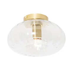 QAZQA plafondlampen ayesha goudkleurig e27