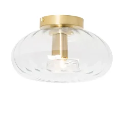 QAZQA plafondlampen ayesha goudkleurig e27