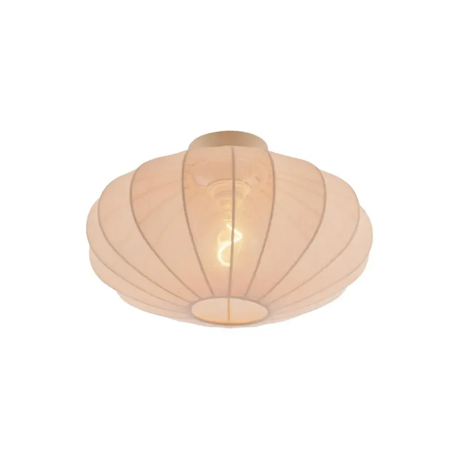 Plafondlampen-QAZQA plafondlampen bida beige e27