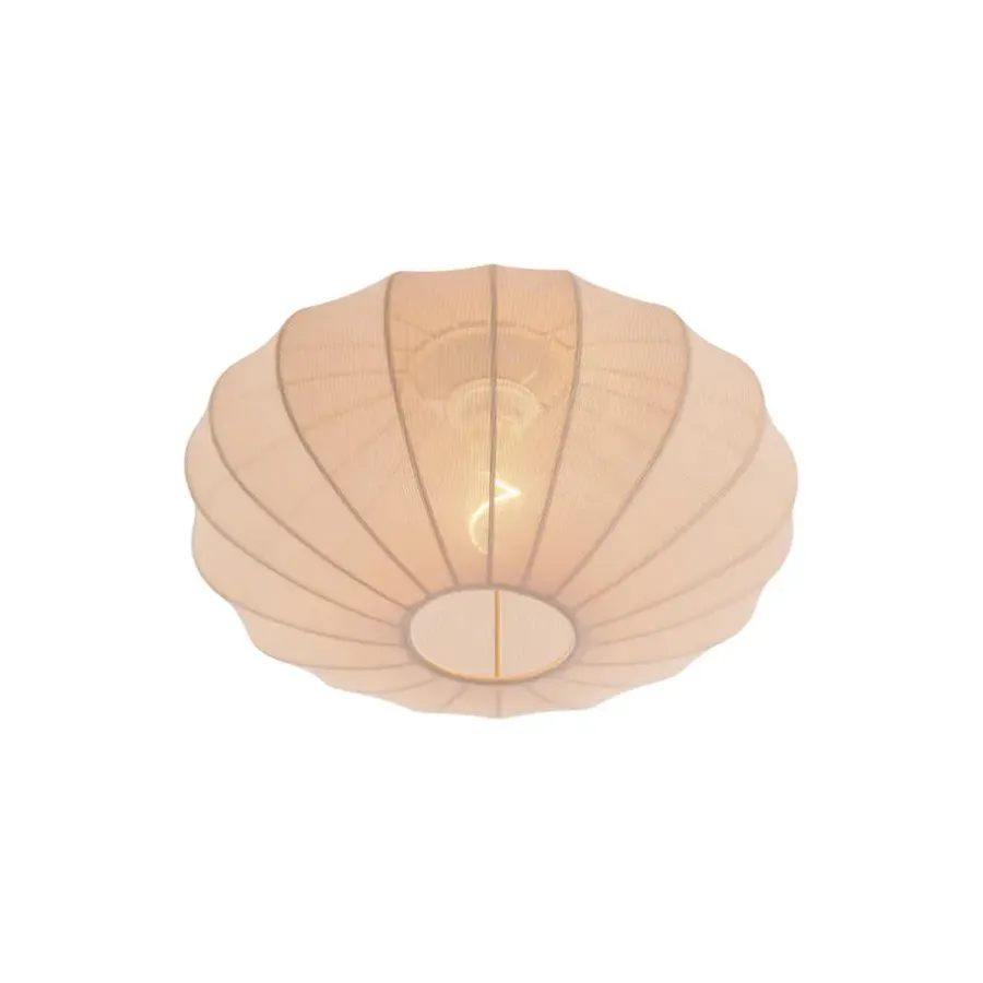Plafondlampen-QAZQA plafondlampen bida beige e27