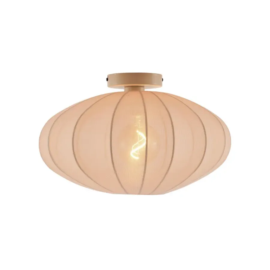 Plafondlampen-QAZQA plafondlampen bida beige e27