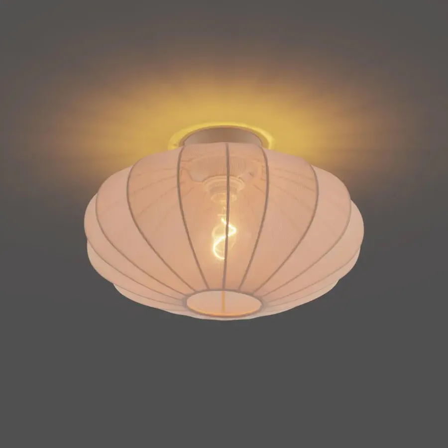 Plafondlampen-QAZQA plafondlampen bida beige e27