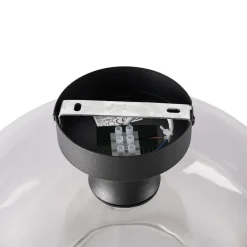 QAZQA plafondlampen bizle grijs e27