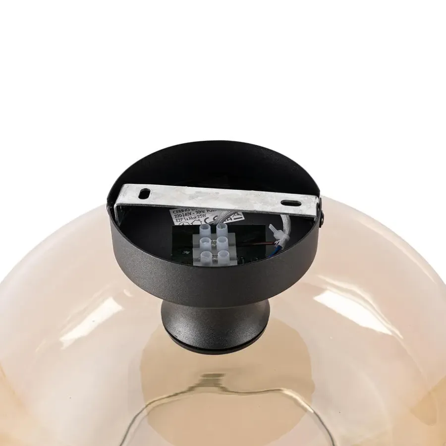 Plafondlampen-QAZQA plafondlampen bizle beige e27