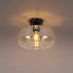 Plafondlampen-QAZQA plafondlampen bizle beige e27