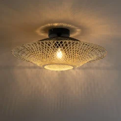Buitenverlichting-QAZQA plafondlampen buiten rina crème e27