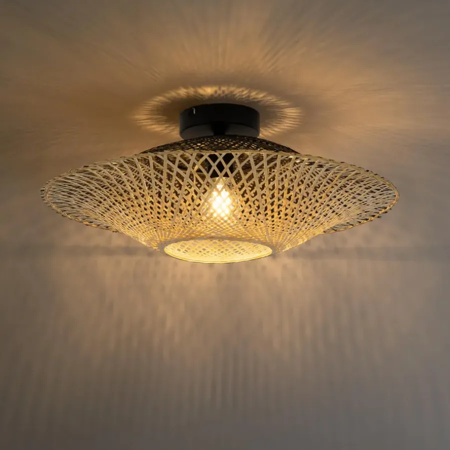 Buitenverlichting-QAZQA plafondlampen buiten rina crème e27