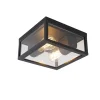 QAZQA plafondlampen buiten charlois zwart e27