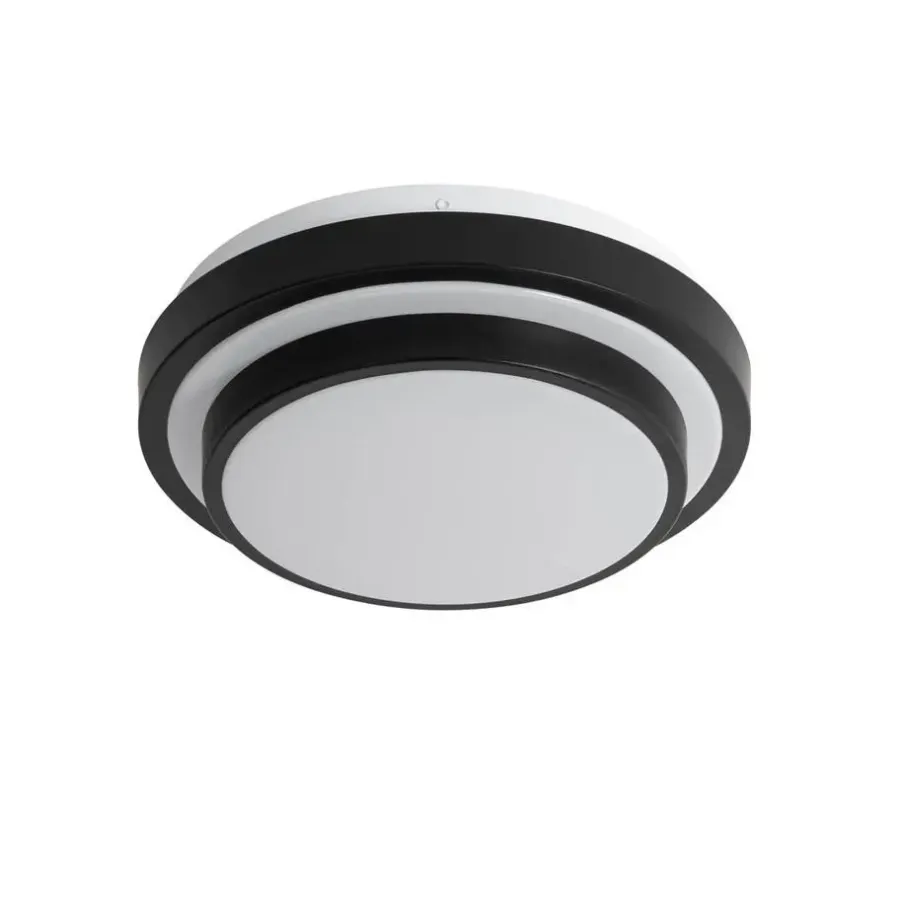 QAZQA plafondlampen buiten walden zwart e27