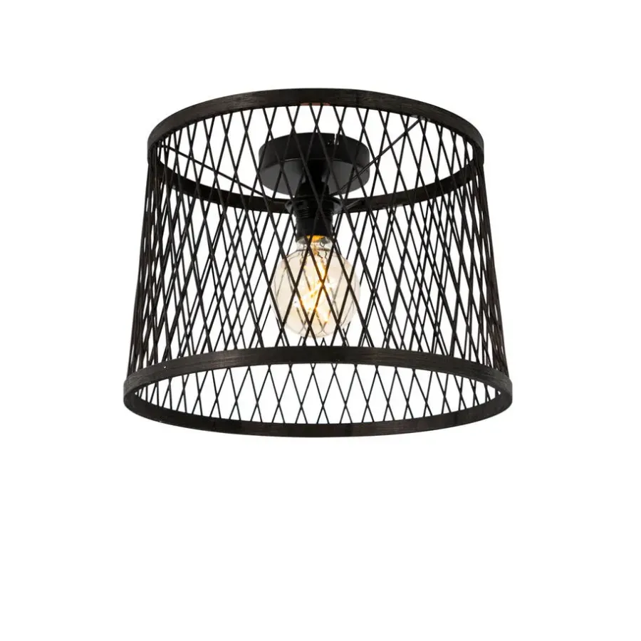 Buitenverlichting-QAZQA plafondlampen buiten calamus zwart e27